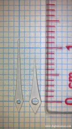 عقربه مدل DAUPHINE سایز: M0.70-11.5 H1.20-8 سفید
