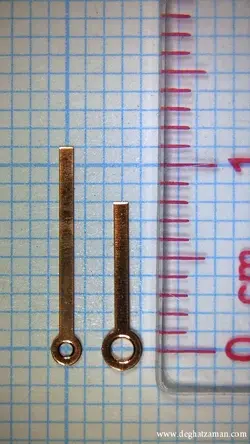 عقربه مدل BATON سایز: M0.70-11 H1.20-8 رزگلد