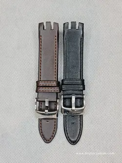 بند چرمی سواچ سرهلالی بازو وسط بلند سایز: 21