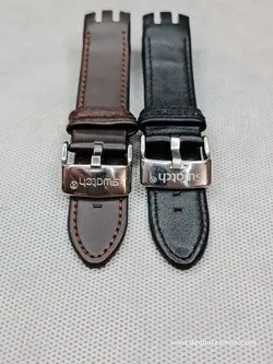 بند چرمی سواچ سرهلالی بازو وسط بلند سایز: 21