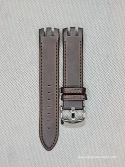 بند چرمی سواچ سرهلالی بازو وسط بلند سایز: 21