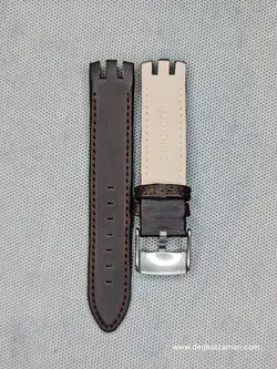 بند چرمی سواچ سرهلالی بازو وسط بلند سایز: 21