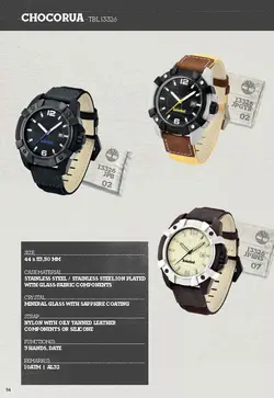 بند برزنتی تیمبرلند سایز: 22 TIMBERLAND CHOCORUA STRAP