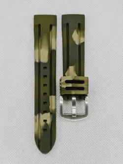 بند رابر طرح ارتشی سبز لجنی سایز: 20