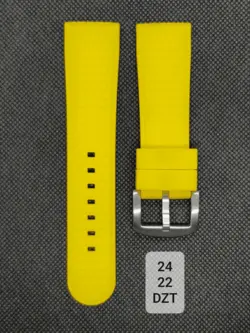 بند رابر زرد طرح دار سایز: 24