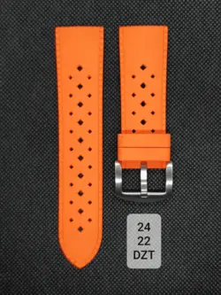 بند رابر نارنجی طرح دار سایز: 24