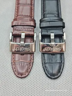 بند چرمی سواچ سرهلالی بازو وسط کوتاه سایز: 21