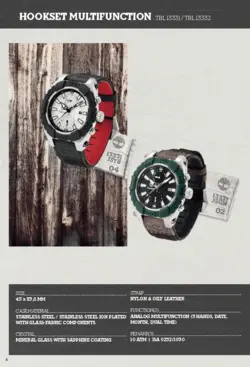 بند برزنتی تیمبرلند سایز: 24 TIMBERLAND HOOKSET MULTIFUNCTION STRAP