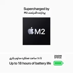 لپ تاپ قدرتمند مک بوک ایر 2022 MacBook Air MLXX3 با پردازنده قدرتمند M2 رم 8 گیگابایت و حافظه ۵۱۲ گیگابایت - (نو - تحویل فوری) - Zoom Stock