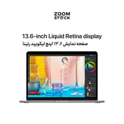 لپ تاپ قدرتمند مک بوک ایر 2022 MacBook Air MLXX3 با پردازنده قدرتمند M2 رم 8 گیگابایت و حافظه ۵۱۲ گیگابایت - (نو - تحویل فوری) - Zoom Stock