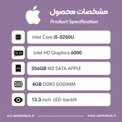 لپ تاپ استوک مک بوک ایر MacBook Air 13-inch 2015 مدل A1466 - Zoom Stock