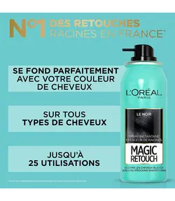 اسپری کانسیلر ریشه مو لورآل مدل Magic Retouch  قهوه ای تیره حجم 75 میلی لیتر