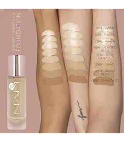 کرم پودر نام مناسب پوست چرب شماره06 (Nam Smart Flawless Foundation 06 Sand)