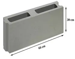 بلوک دیواری بدون فوم بر پایه سیمان لیبرا