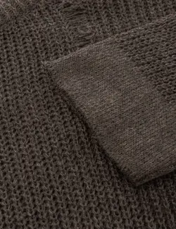 پلیور بافت مردانه یقه گرد Karen مدل 35497