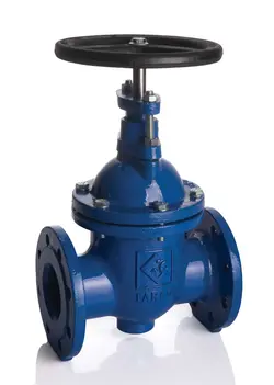 کشویی چدنی 6 اینچ PN16 زبانه فلزی (رینگ استیل) فاراب F5