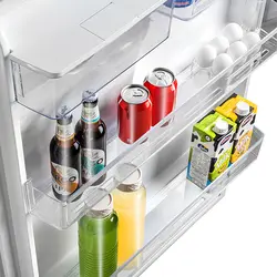 یخچال فریزر TCL مادیران مدل T575 رنگ نقره ای مات