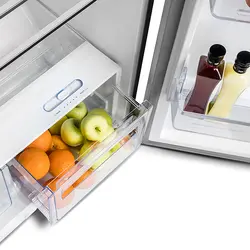 یخچال فریزر TCL مادیران مدل T575 رنگ نقره ای مات