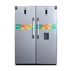 یخچال فریزر دوقلو های هوم مدل H22 رنگ نقره ای