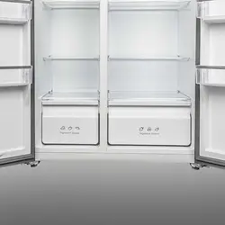 یخچال فریزر ساید بای ساید ایکس ویژن مادیران مدل TS550 رنگ استیل