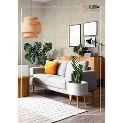 دیوارپوش فومی رولی کتان rewall S03