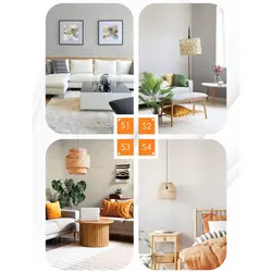 دیوارپوش فومی رولی کتان rewall S04