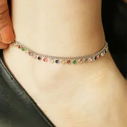 پابند نقره پولک و مارکو مولتی کالر