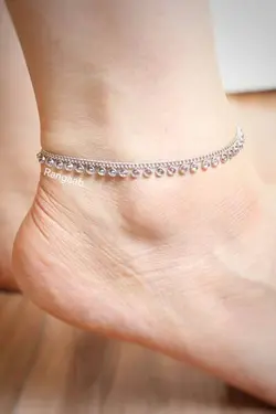 پابند نقره پولک و مارکو هفت رنگ