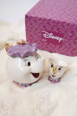 ست قوری فنجون دیو و دلبر اورجینال دیزنی