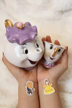 ست قوری فنجون دیو و دلبر اورجینال دیزنی