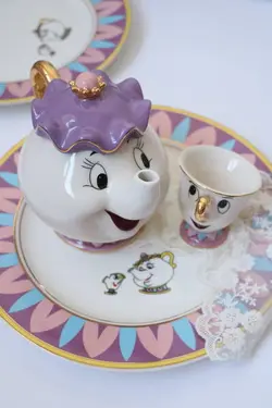 ست قوری فنجون دیو و دلبر اورجینال دیزنی