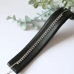 پابند نقره پولک و مارکو سفید