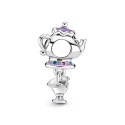 چارم آویز نقره پاندورا قوری و فنجون دیو و دلبر دیزنی (دستبند،گردنبند) PANDORA