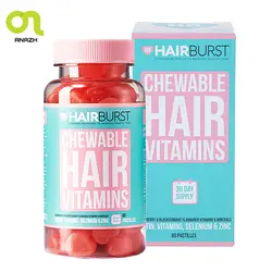 پاستیل هیربرست رشد مو و سلامت پوست 60 عددی-اناژ - فروشگاه اینترنتی آناژ