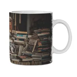 ماگ طرح کتابخانه