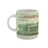ماگ طرح اسکناس 100000 ریالی