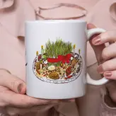 ماگ طرح نوروز مدل عیدی هفت سین