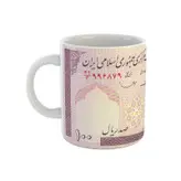 ماگ طرح اسکناس 100 ریالی مدرس