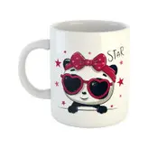 ماگ طرح پاندا عینک قلبی مدل STAR