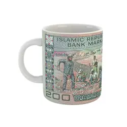 ماگ طرح اسکناس 200 ریالی