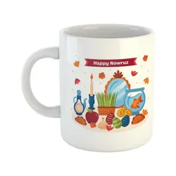 ماگ طرح نوروز مدل happy nowruz 03