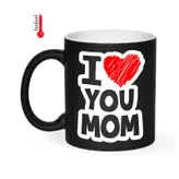 ماگ حرارتی زیگ زاگ طرح I Love you mom کد 1366