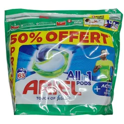 قرص ماشین لباسشویی آریل ARIELمدل Pods بسته 63ع