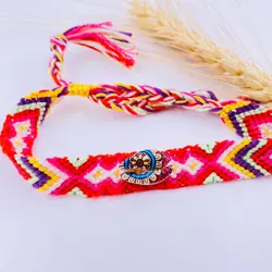 پابند و دستبند بافتنی صدفی  6542