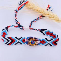 پابند و دستبند بافتنی صدفی  6542