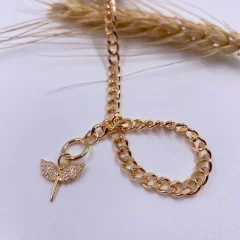 پابند و دستبند بافتنی زنجیردار  6540