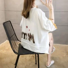 تیشرت لانگ فانتزی تیکه دوزی  11584