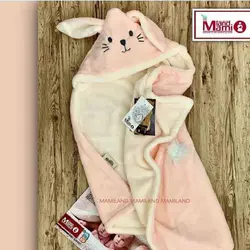 پتو نوزادی کلاهدار مدل خرگوش مامی لند Mamiland