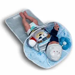 زیرانداز کیفی تعویض نوزاد طرح میمون