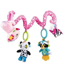 آویز مارپیچ تخت نوزاد جولی بی بی مدل گربه صورتی Jollybaby